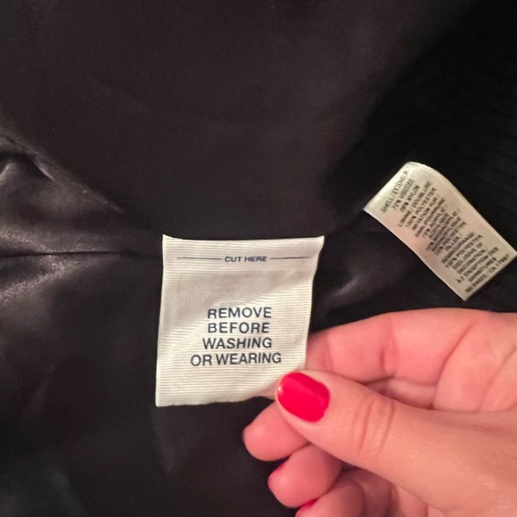 Old navy small Cozy Black velvet velour vest with brown faux fur hood - Picture 14 of 14